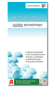 Patienten Broschüre Einnahme von Antibiotika